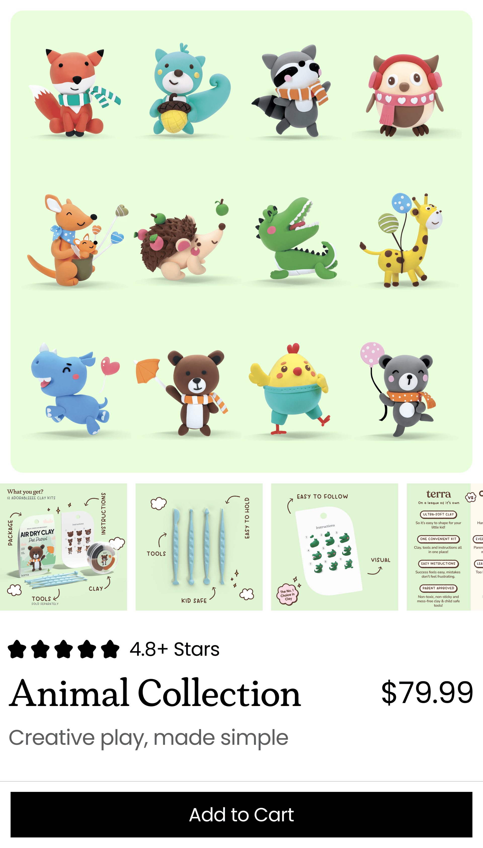 Product Page for Creativity Campaign